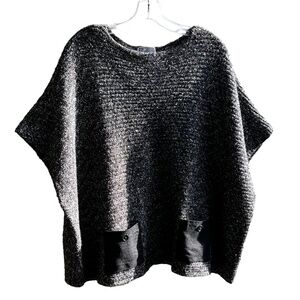 JM Collections Overhead Short Sleeve Cotton Blend Sweater Vest